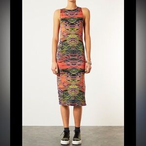 TopShop size 6 Printed Tank Bodycon Dress